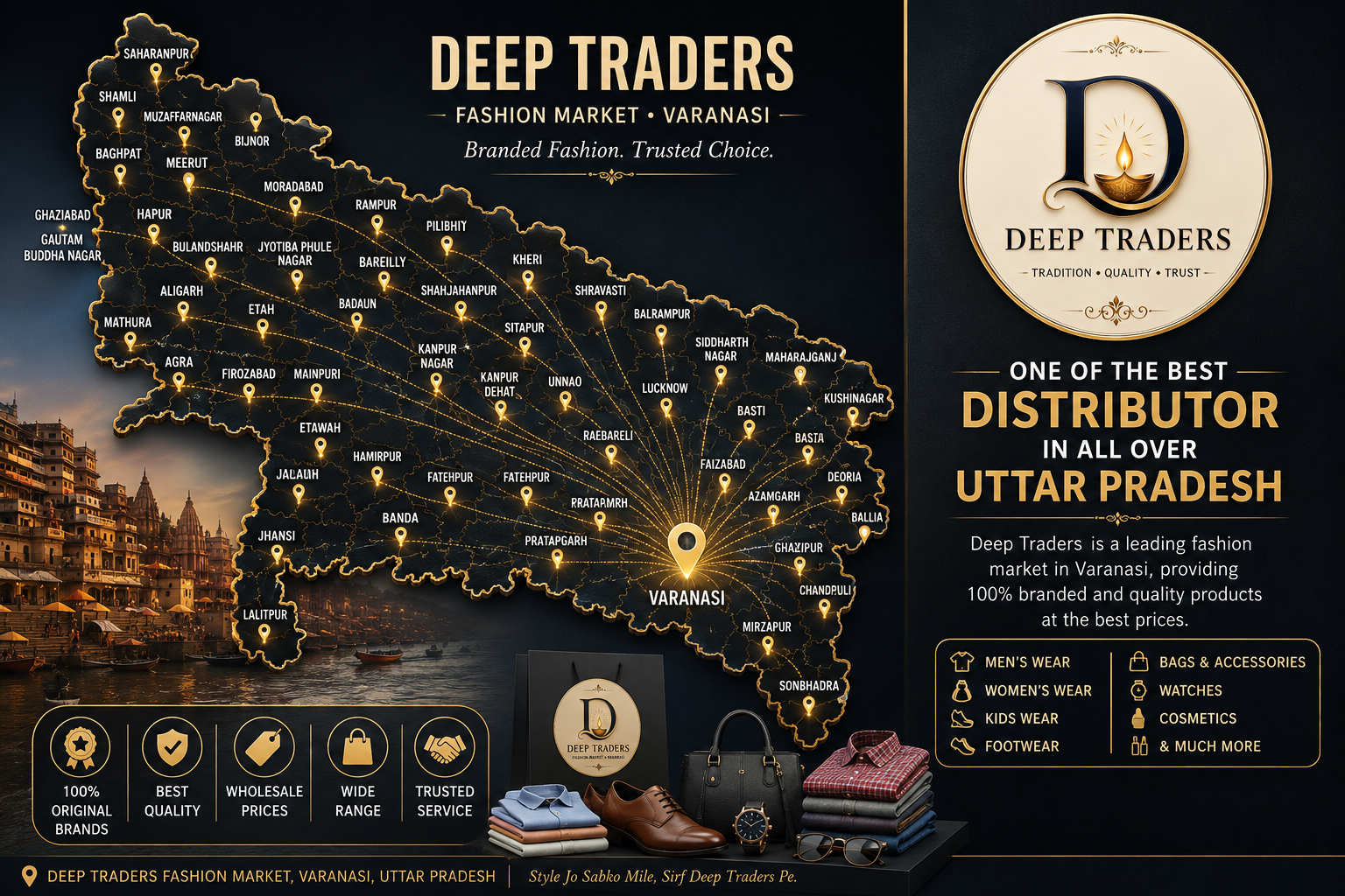 Deep Traders UP Distribution Map